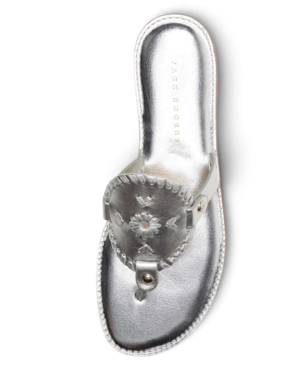 JACK ROGERS Collins Metallic Sandals - Picture 5 of 14